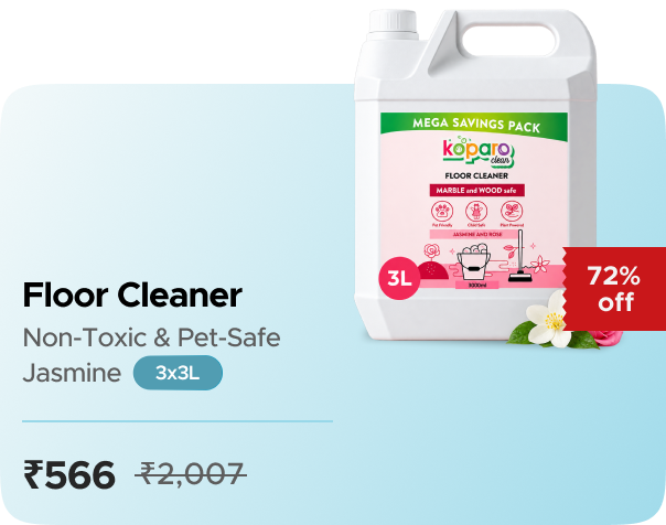 Koparo Clean Floor Cleaner – Non-toxic & Pet-Safe - J — 3X Pack, effective ₹566 (₹63/L)